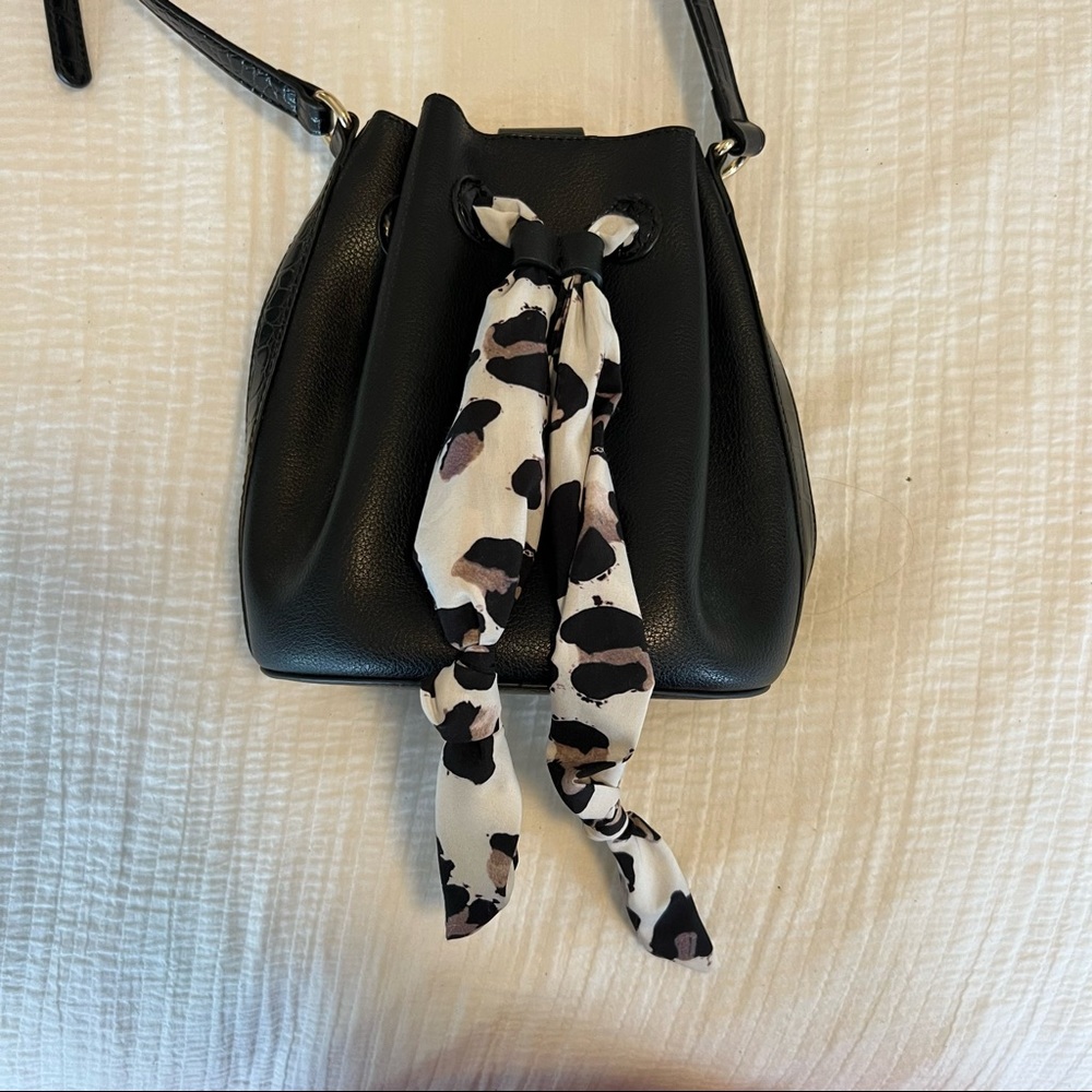 Animal Print Drawstring ‘bucket’ Bag